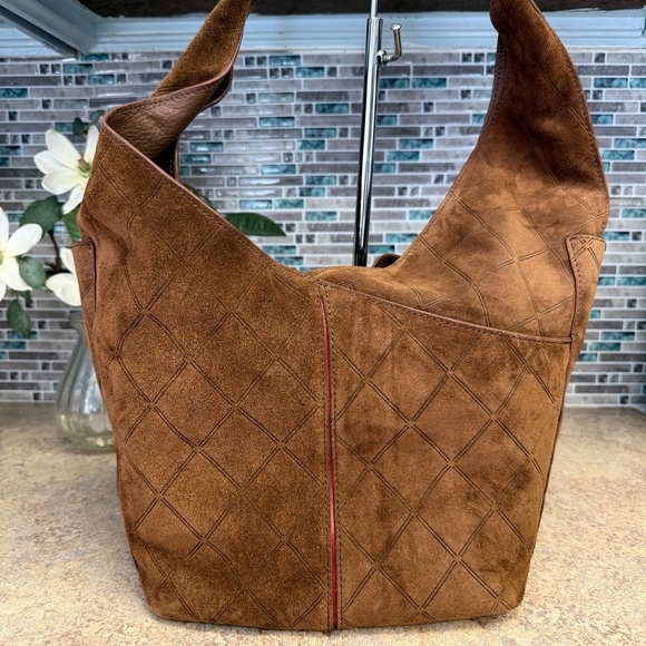 NWT Hammitt Tom Chocolate Diamond Suede purse - Picture 3 of 7